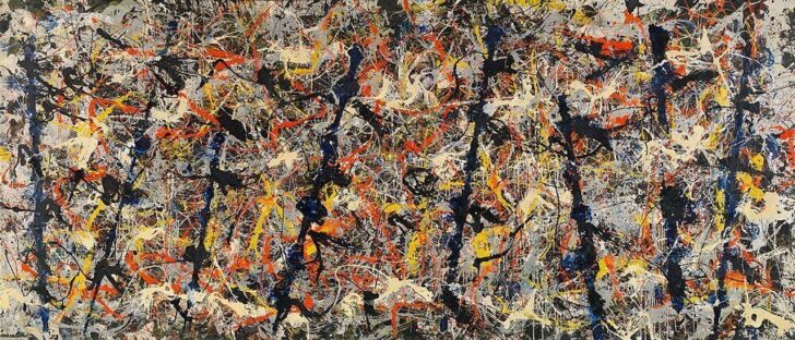 Blue Poles, painting by Jackson Pollock.