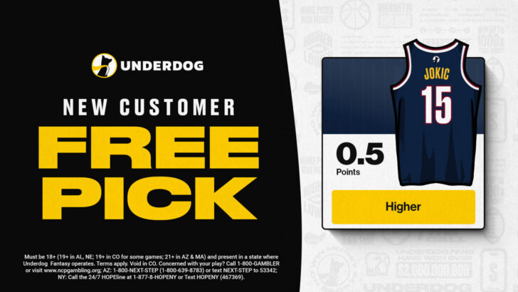 Underdog Promo Code tonight with Jokic Feb. 28, 2025