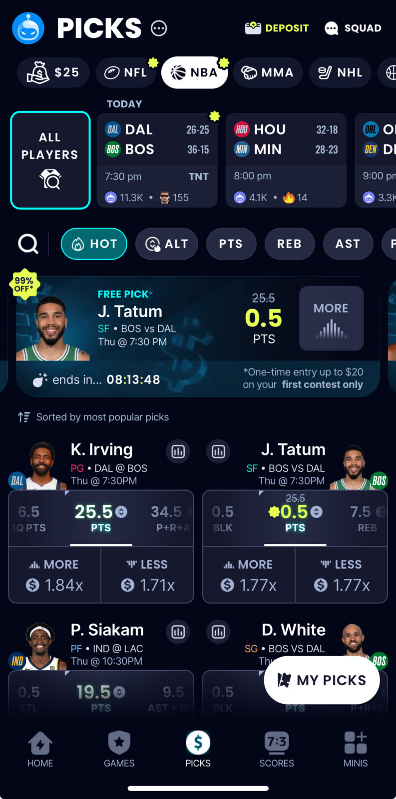 Sleeper Promo Code Free Play on Tatum iphone view